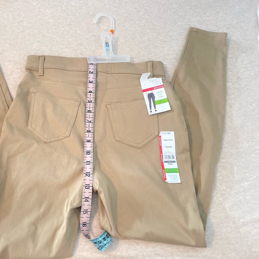 Time and Tru- Khaki Stretch Pull-On Pants